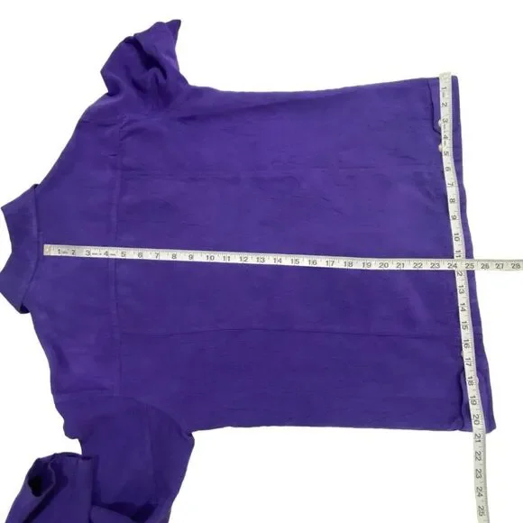 Chicos Womens Jacket | Size 1 | Royal Purple | Textured Fabric | Lightweight - Picture 7 of 10